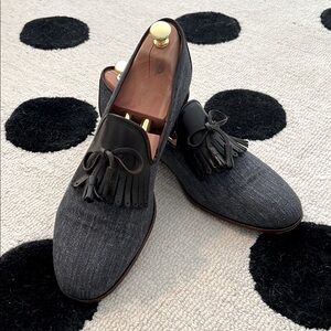 Suit Supply Blue Loafers with Tassels (includes shoe tree)